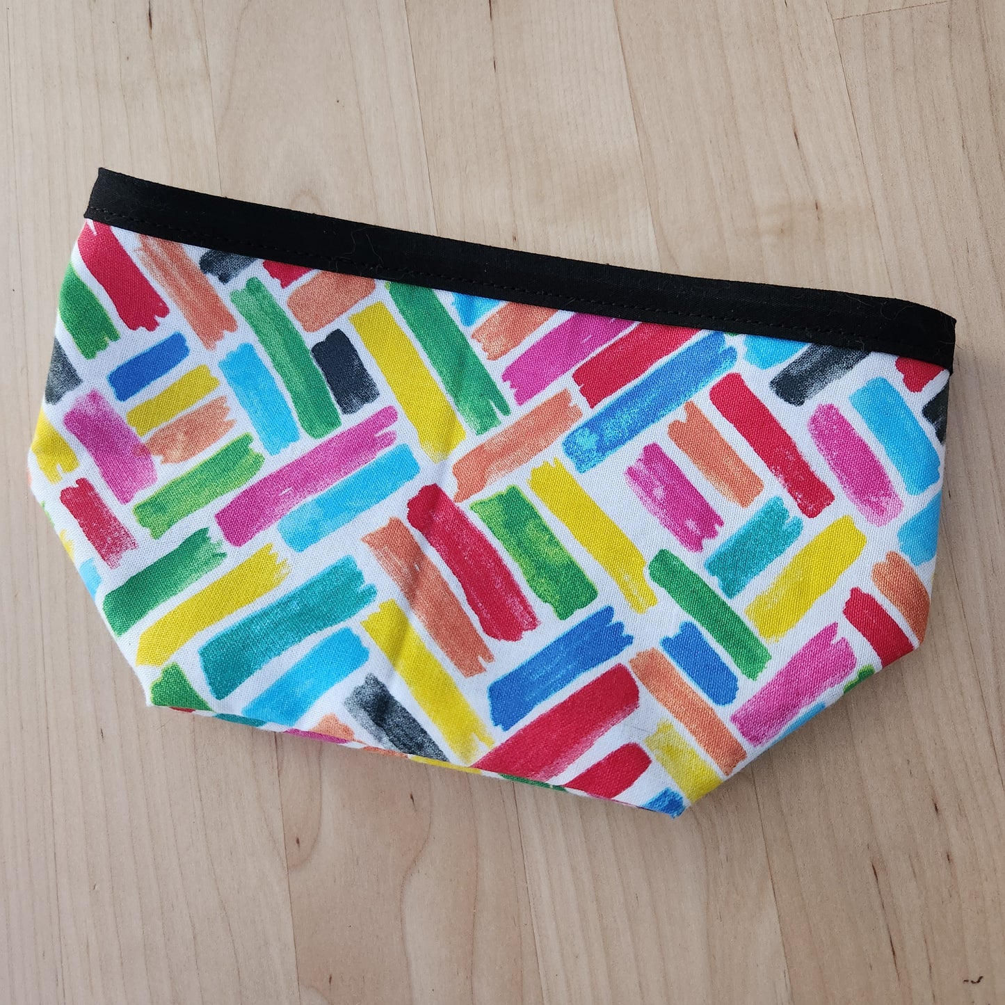 Reversible Fabric Basket - Paint Strokes