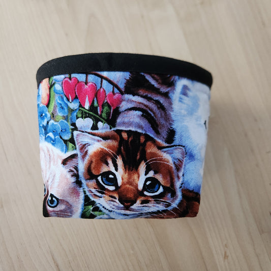 Reversible Fabric Basket - Cat Lady