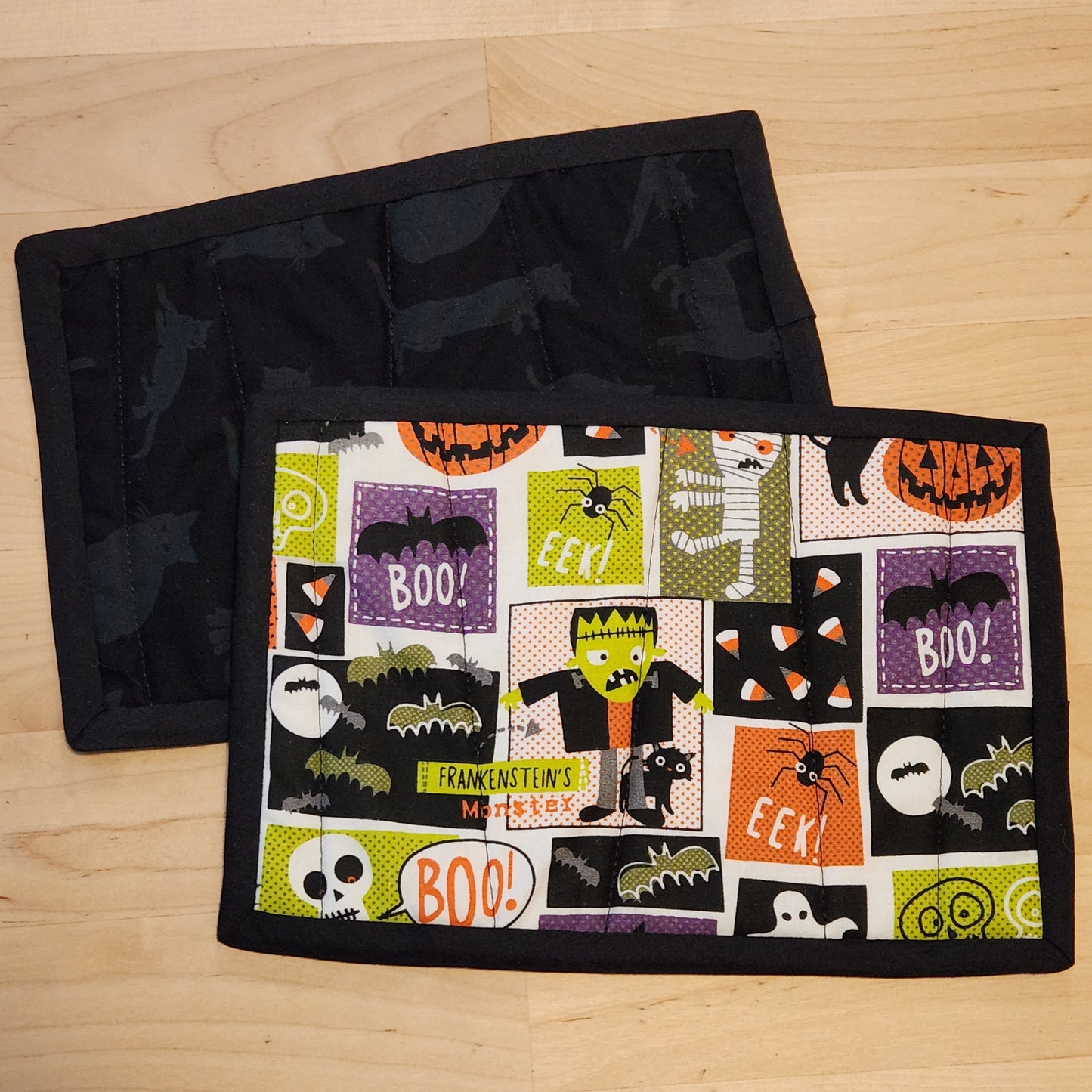 Mug Rug Halloween & Cats