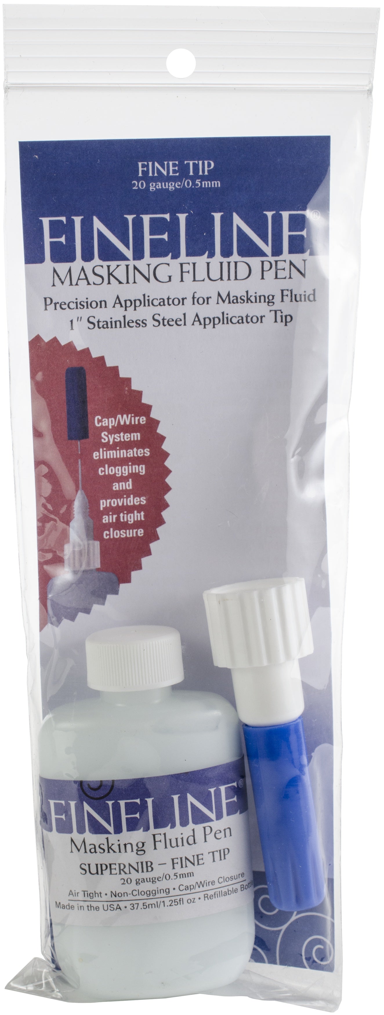 Fineline 20 Gauge Applicator & Bottle W/Masking Fluid