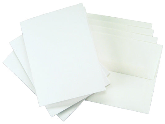 Leader White A2 Greeting Cards w/Envelopes 25/Pkg