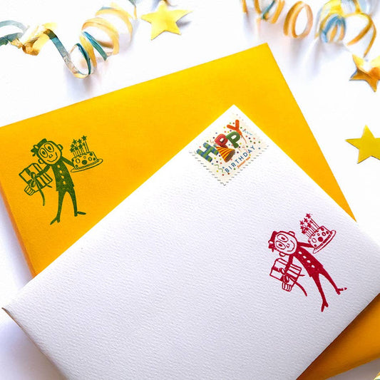 Mr Zip Birthday stamp
