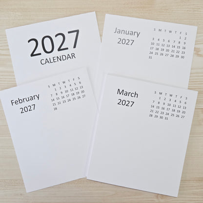2027 DIY Calendar Large