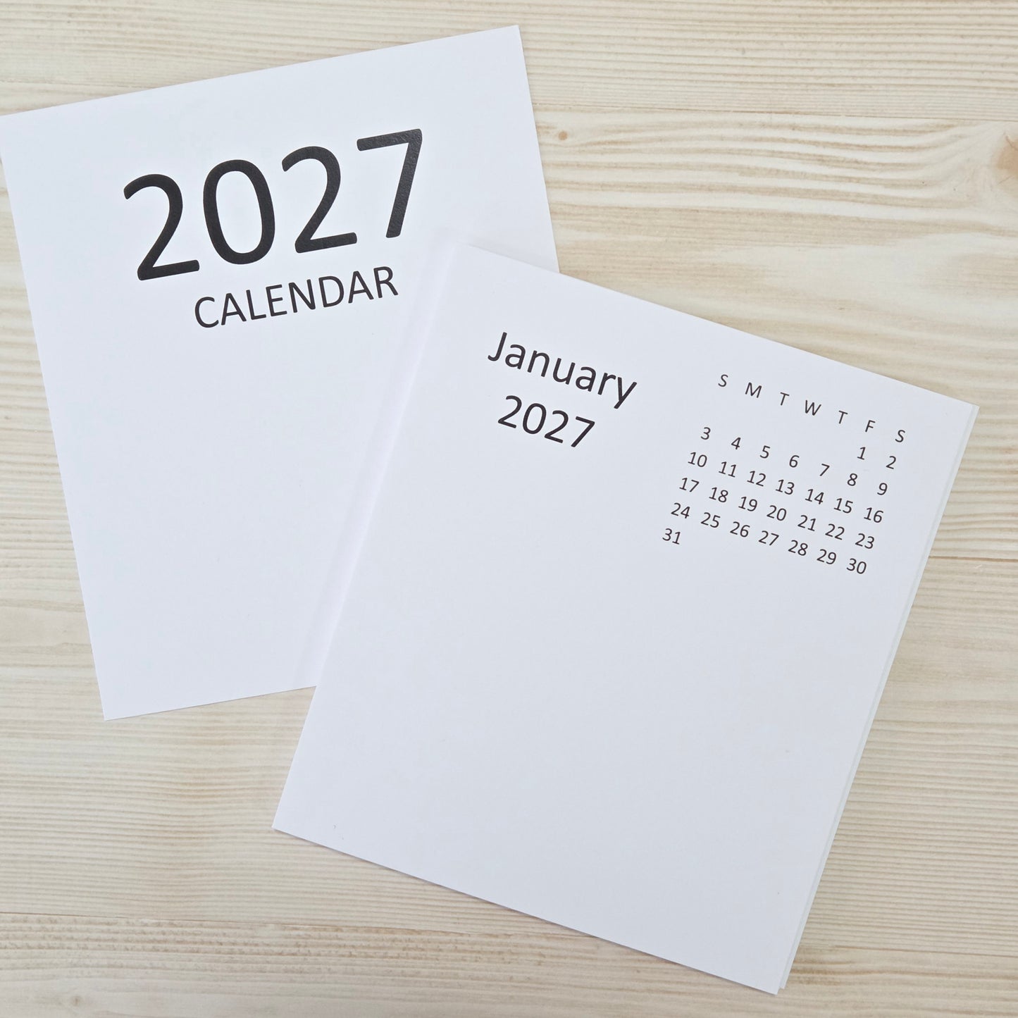 2027 DIY Calendar Large