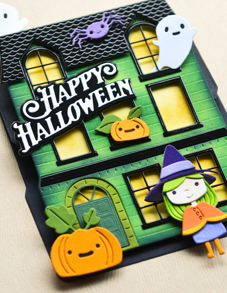 Poppystamps 2591 Lavish Happy Halloween craft die