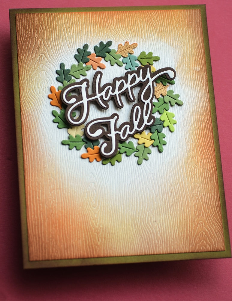 Poppystamps 2597 Happy Fall Moonlight Script Craft Die