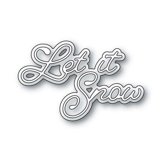 Poppystamps 2599 Let it Snow Moonlight Script