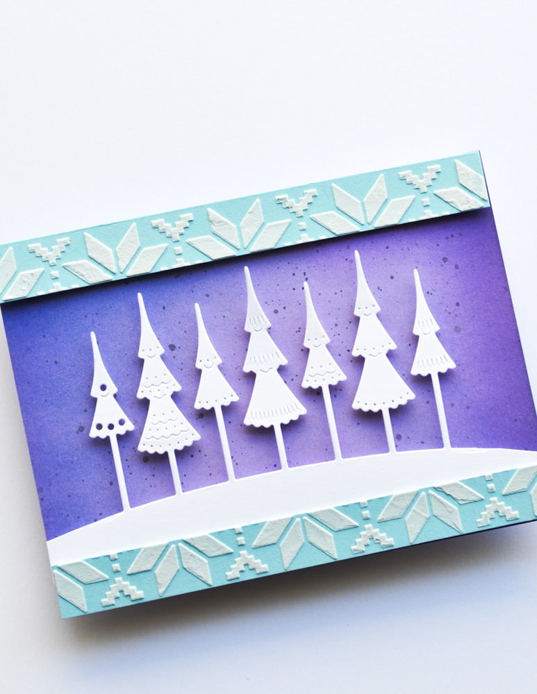 Poppystamps 2627 Nordic Treeline