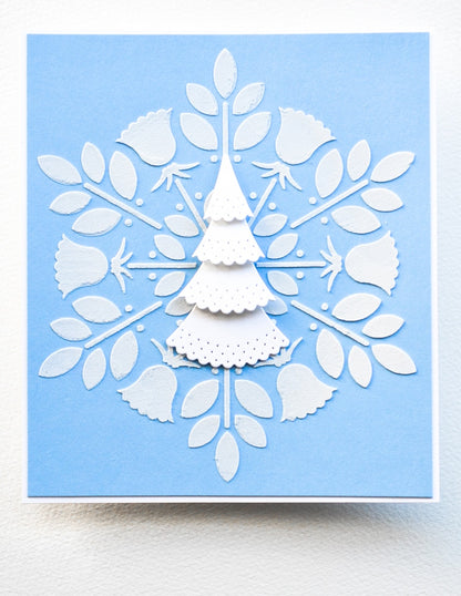 Poppystamps 2629 Nordic Dimpled Tree Toppers