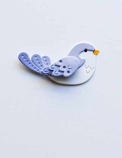 Poppystamps 2632 Nordic Plumed Bird