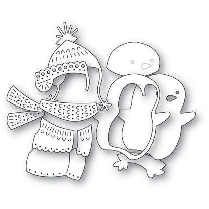 Poppystamps 2634 Nordic Playful Penguin