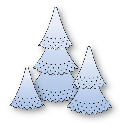 Poppystamps 2635 Nordic Dimple Trees