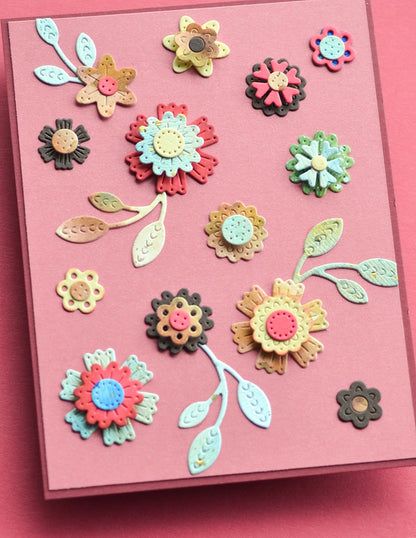 Poppystamps 2637 Nordic Flower Bunch Craft Die