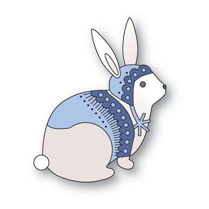 Poppystamps 2639 Nordic Winter Rabbit