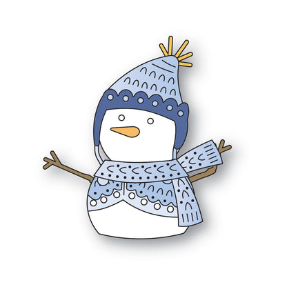 Poppystamps 2640 Nordic Happy Snowman