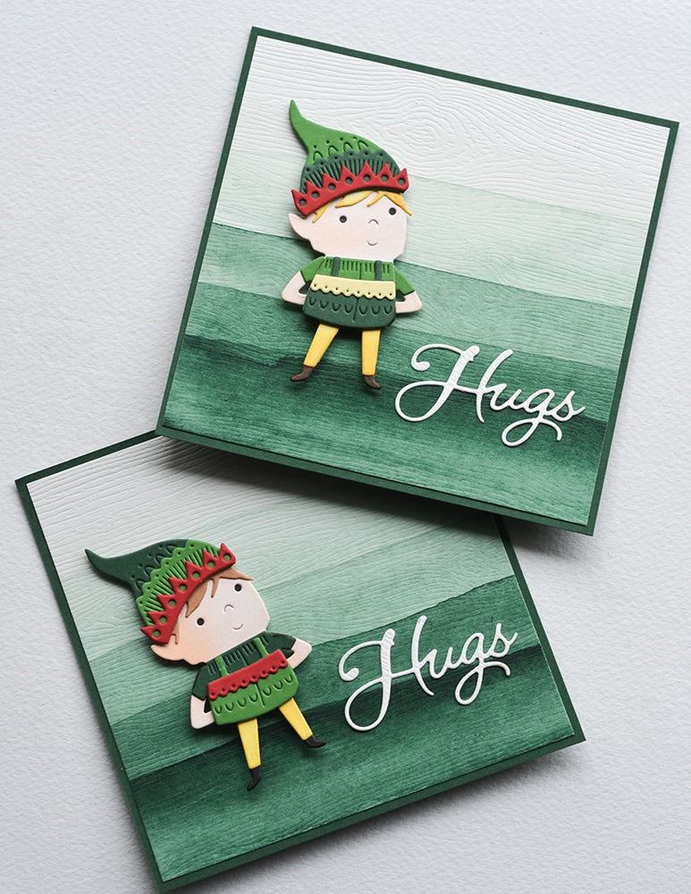 Poppystamps 2600 Hugs Moonlight Script Craft Die