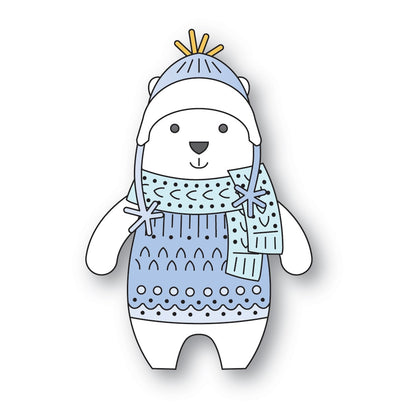 Poppystamps 2643 Nordic Bundled Bear