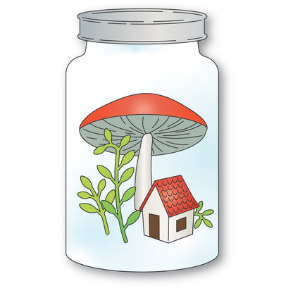 Poppystamps 2648 Cottage Terrarium Craft Die