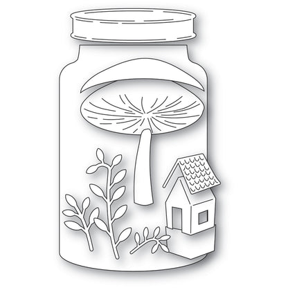 Poppystamps 2648 Cottage Terrarium Craft Die