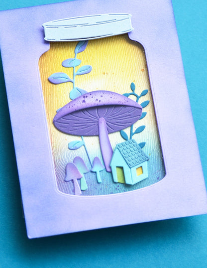 Poppystamps 2648 Cottage Terrarium Craft Die