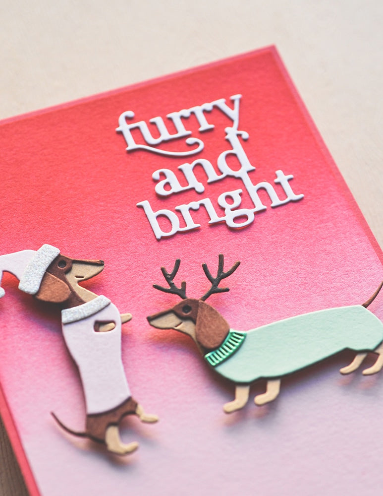 Poppystamps 2654 Furry and Bright Craft Die