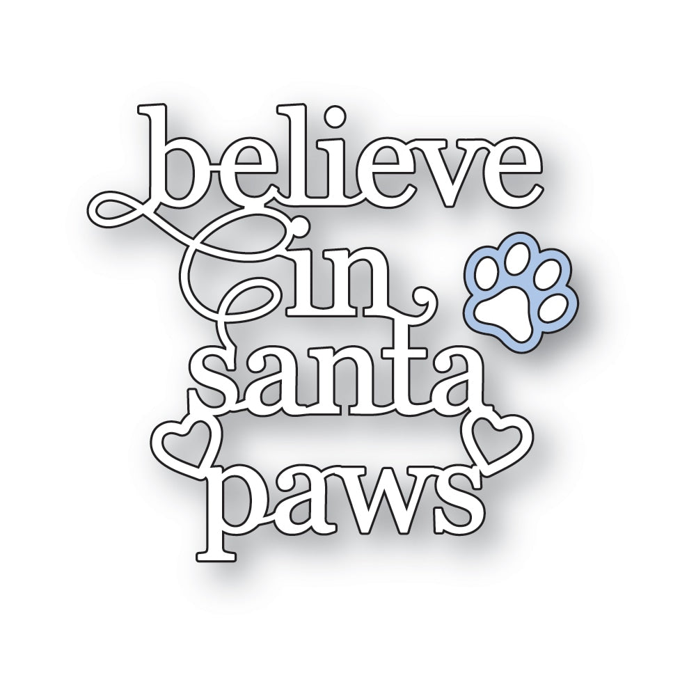 Poppystamps 2656 Believe in Santa Paws Craft Die