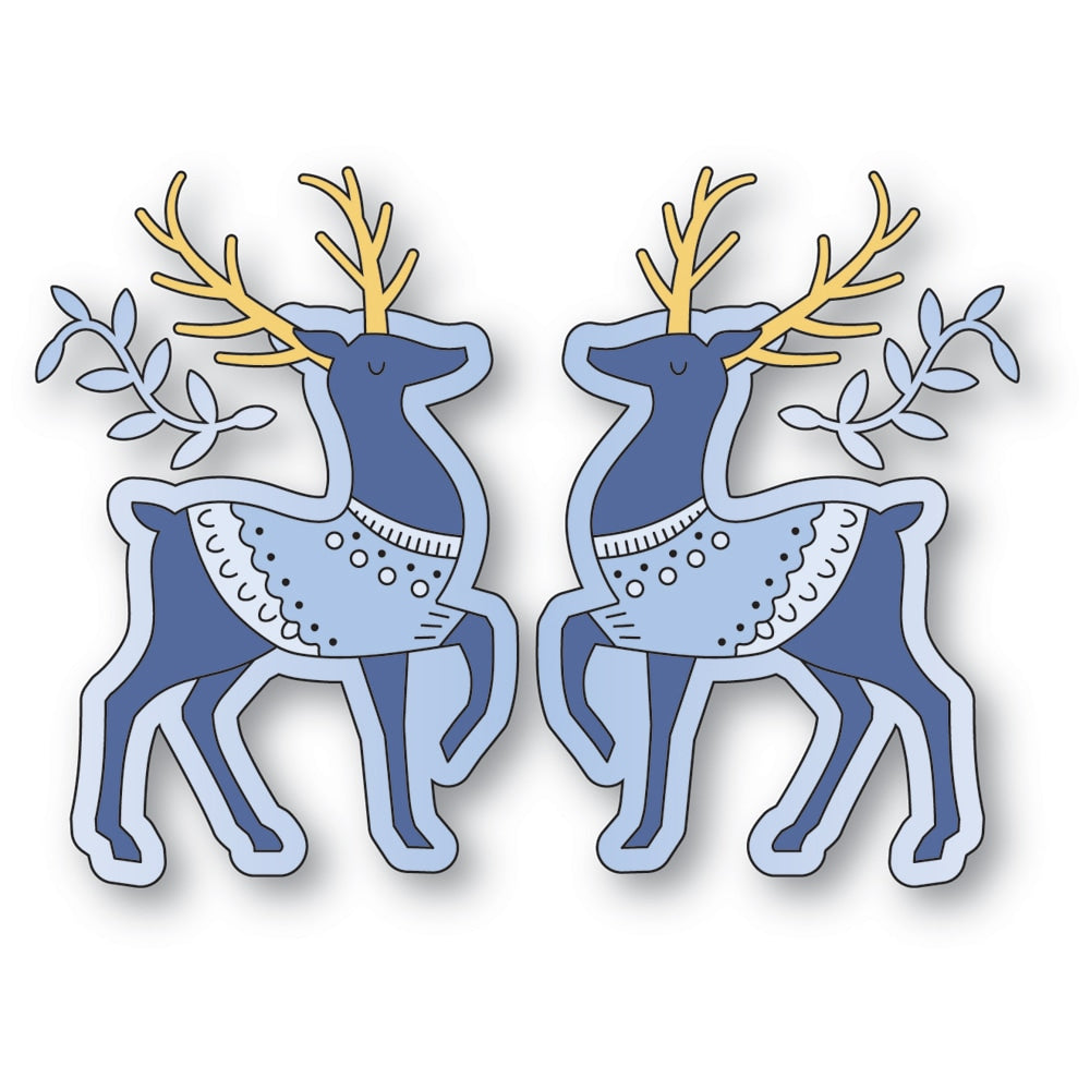 Poppystamps 2659 Nordic Regal Deer Craft Die