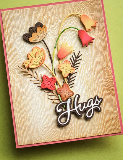 Poppystamps 2600 Hugs Moonlight Script Craft Die