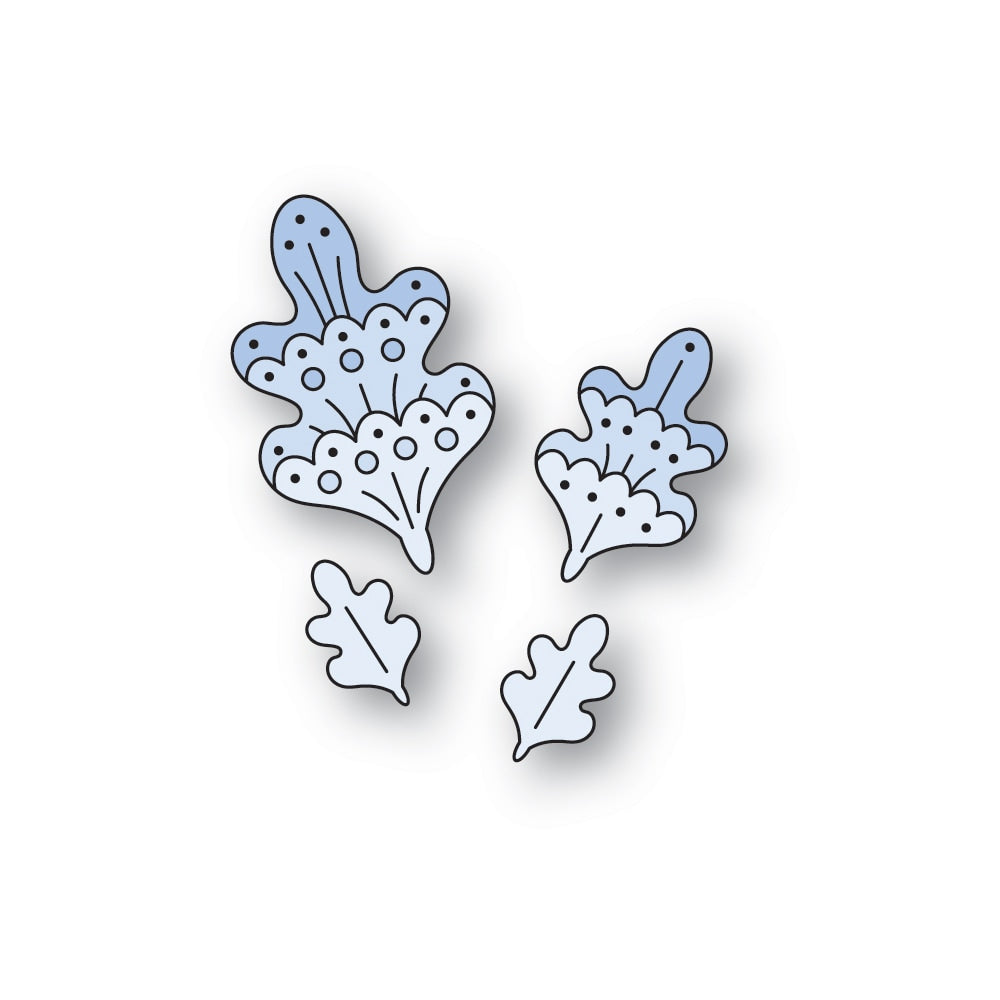 Poppystamps 2664 Nordic Oak Leaves Craft Die