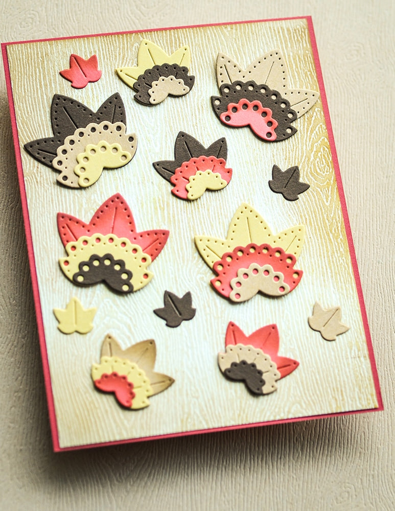 Poppystamps 2665 Nordic Maple Leaves Craft Die