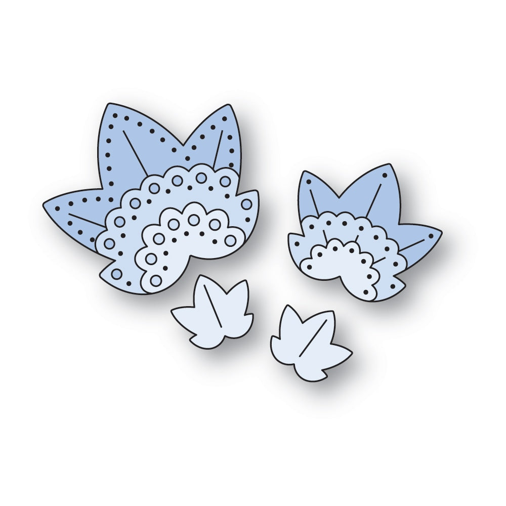 Poppystamps 2665 Nordic Maple Leaves Craft Die