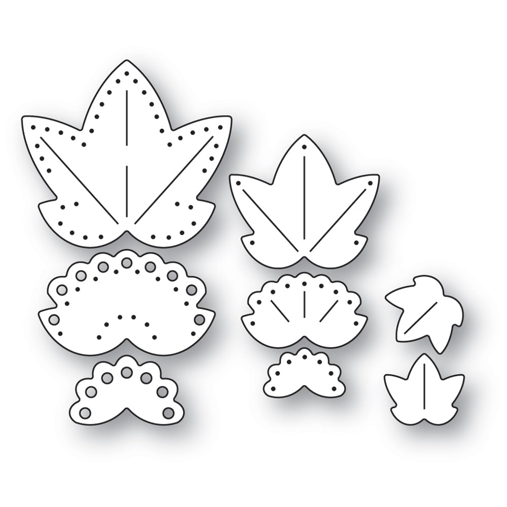 Poppystamps 2665 Nordic Maple Leaves Craft Die