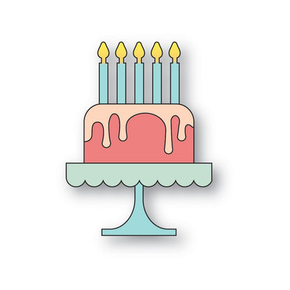 Poppystamps 2675 Brilliant Birthday Cake Craft Die