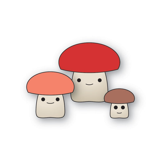 Poppystamps 2682 Dainty Mushrooms craft die