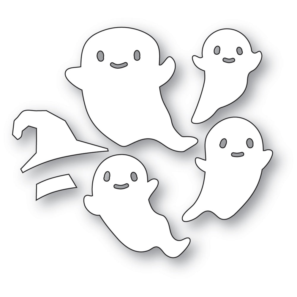 Poppystamps 2683 Gentle Ghosts craft die