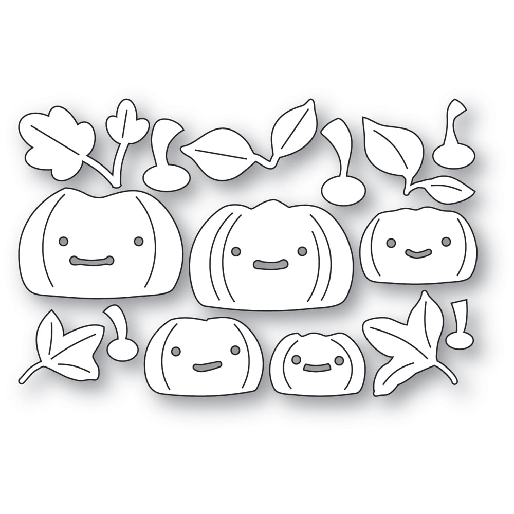 Poppystamps 2687 Perky Pumpkins craft die