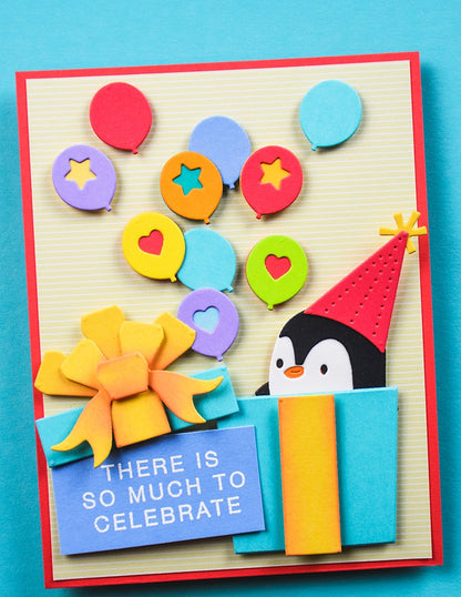 Poppystamps 2695 Festive Balloons Craft Die