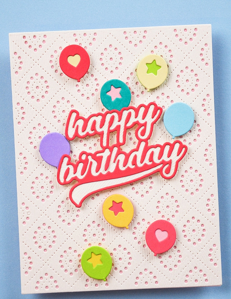 Poppystamps 2695 Festive Balloons Craft Die