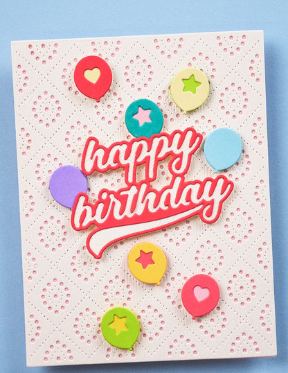 Poppystamps 2695 Festive Balloons Craft Die