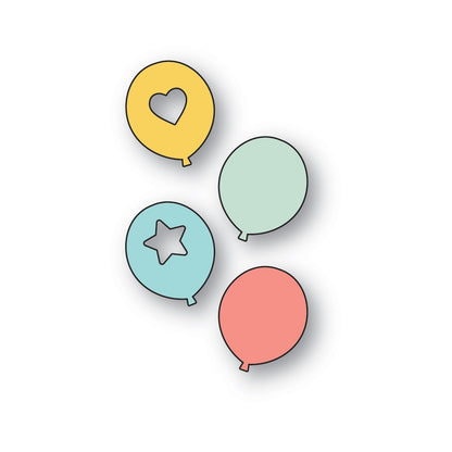 Poppystamps 2695 Festive Balloons Craft Die
