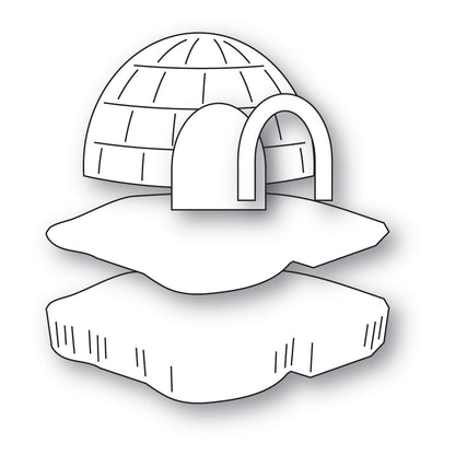 Poppystamps 2698 Floating Igloo and Iceberg Craft Die