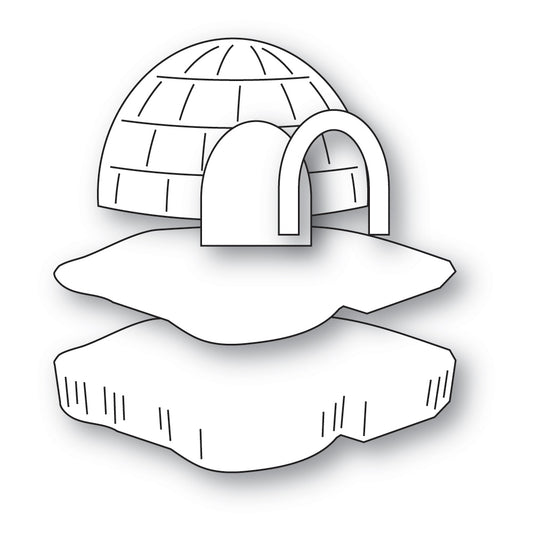 Poppystamps 2698 Floating Igloo and Iceberg Craft Die