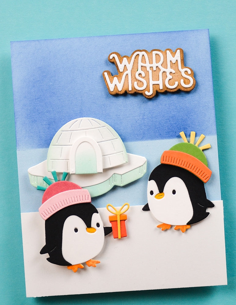 Poppystamps 2701 Birthday Penguin Craft Die