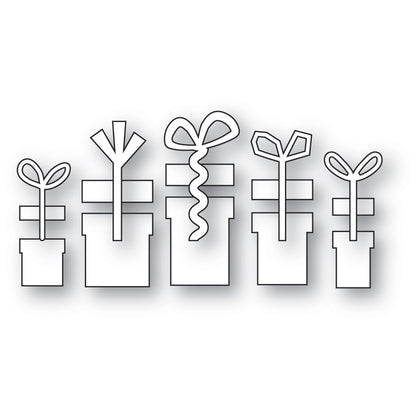 Poppystamps 2699 Frilly Gifts Craft Die