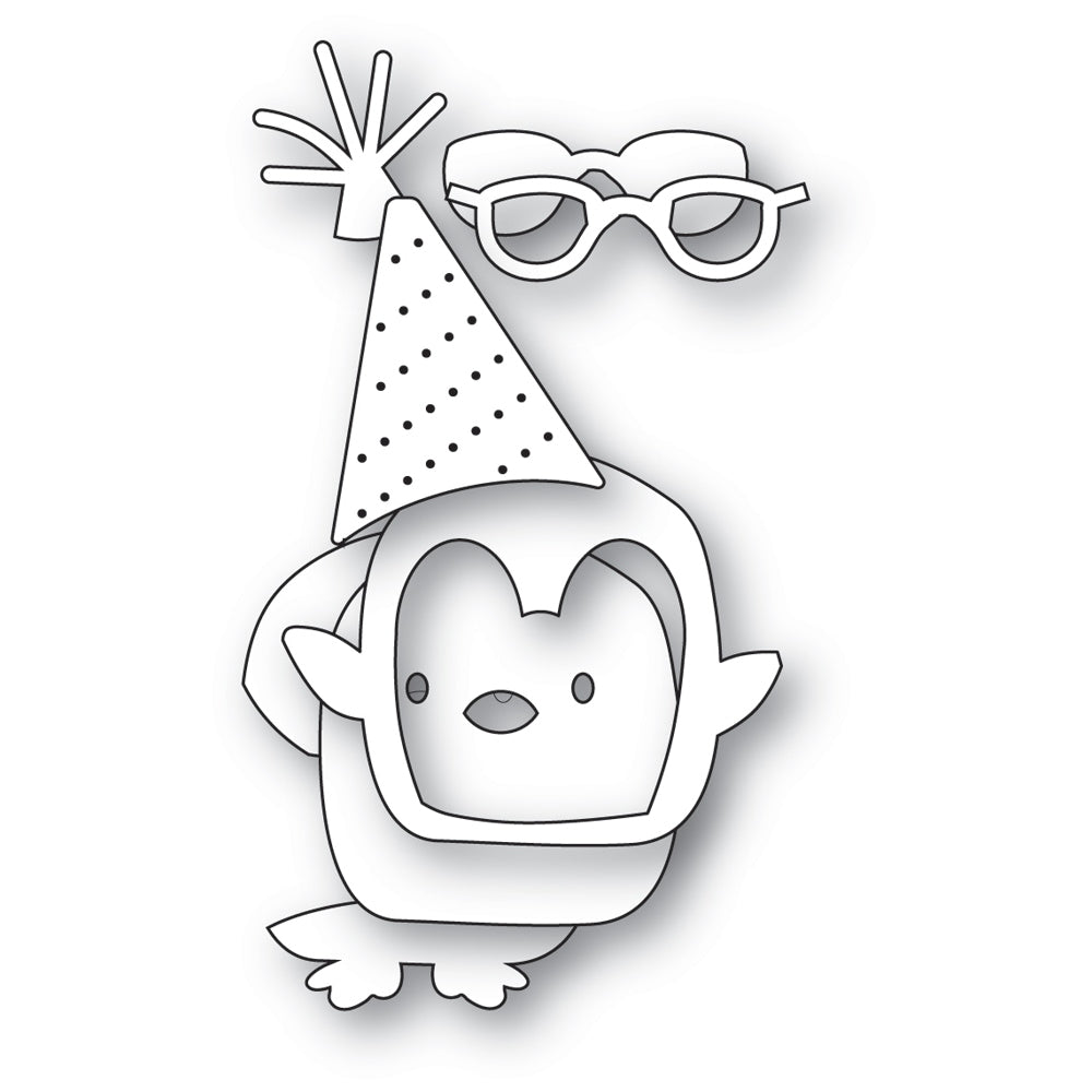 Poppystamps 2700 Fancy Party Penguin Craft Die