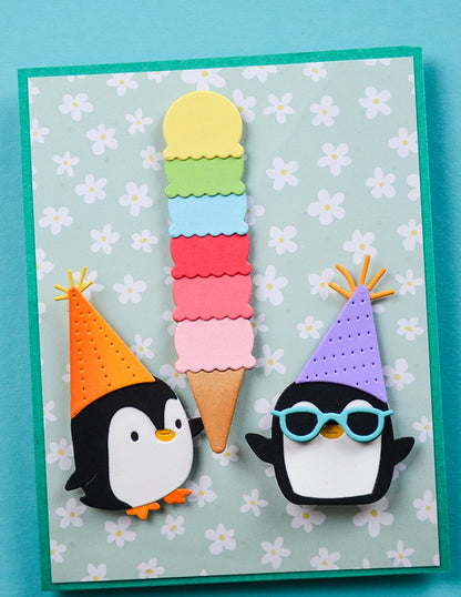 Poppystamps 2700 Fancy Party Penguin Craft Die