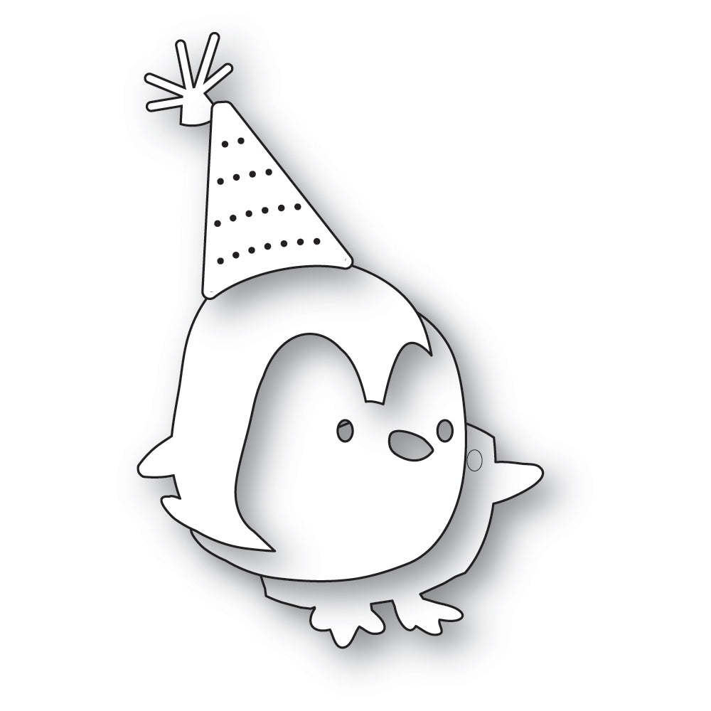 Poppystamps 2701 Birthday Penguin Craft Die