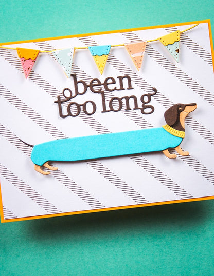 Poppystamps 2723 Been Too Long Craft Die