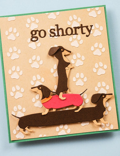 Poppystamps 2728 Go Shorty Craft Die