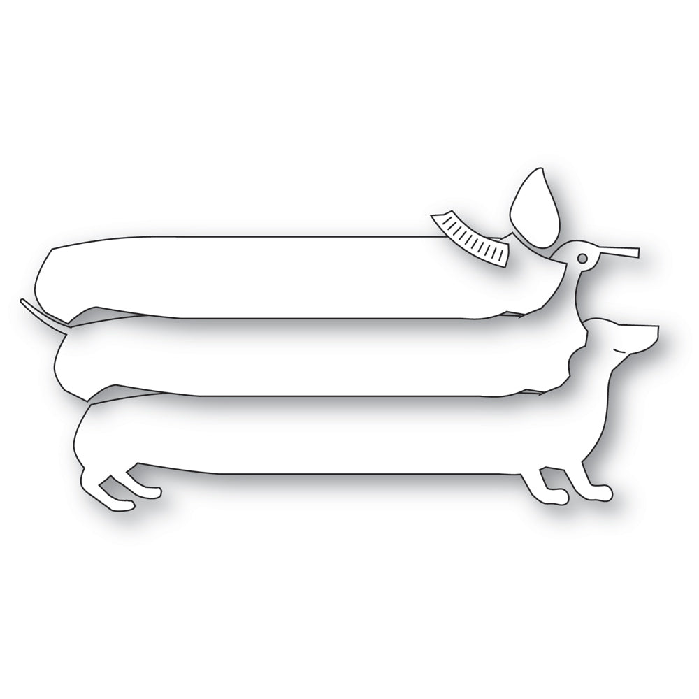 Poppystamps 2722 Long Dachshund Craft Die